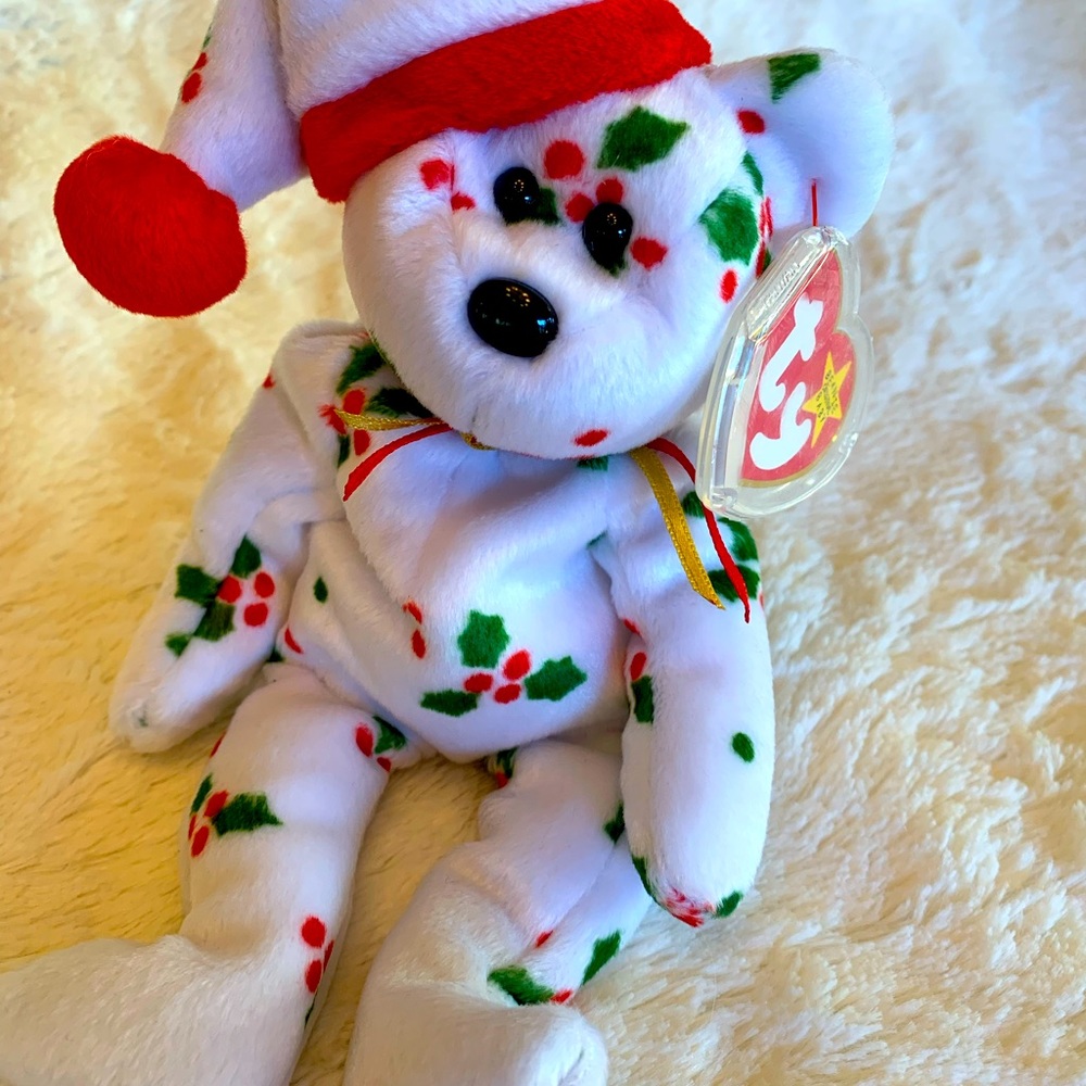 1998 Holiday Teddy bear Ty beanie baby